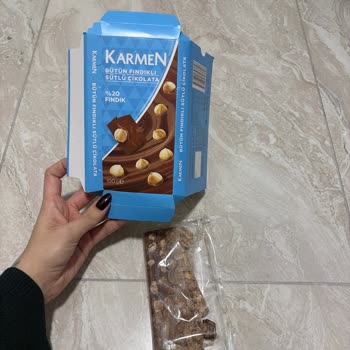 Şok Marketler Karmen Bütün Fındıklı Sütlü Çikolata Eksik Ve Parçalı