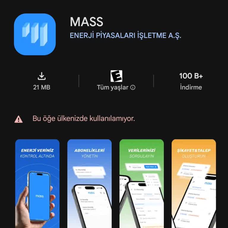 Mass Uygulaması Türkiye’de Kullanılamıyor Ve Müşteri Hizmetleri Bilgi Eksikliği