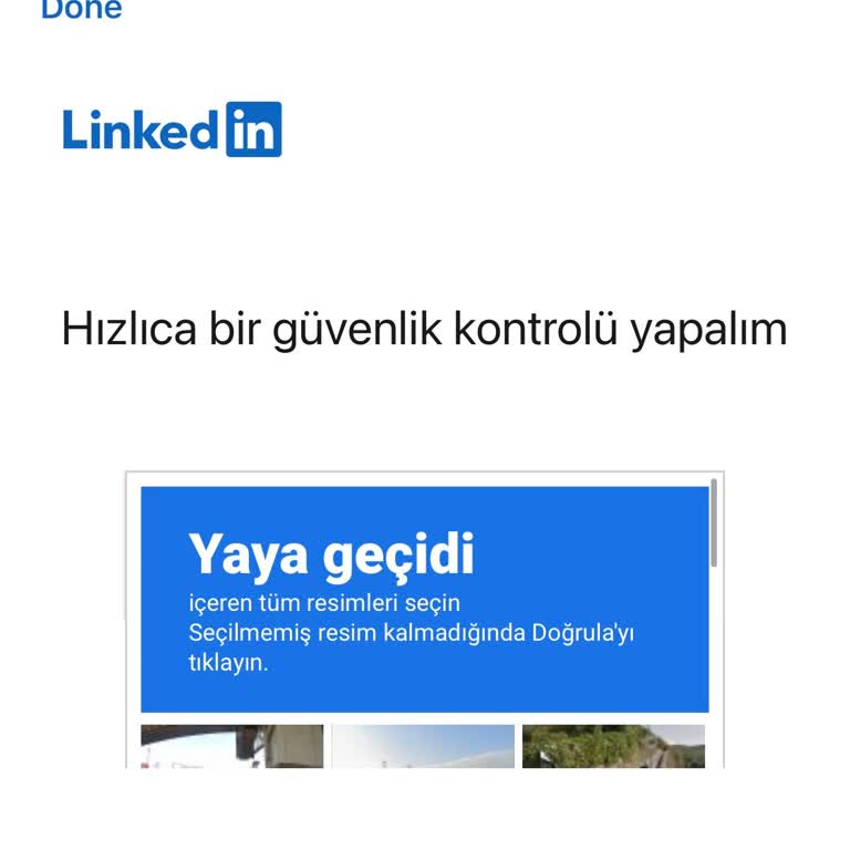 LinkedIn Şifre Yenileme İşleminde Görsel Doğrulama Sorunu