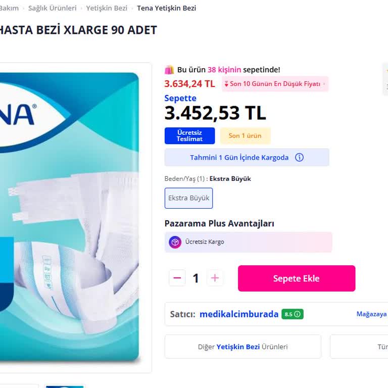 Tena Hasta Bezinin Gönderilmemesi Ve Pazarama Müşteri Hizmetlerinin Çözüm Sağlayamaması