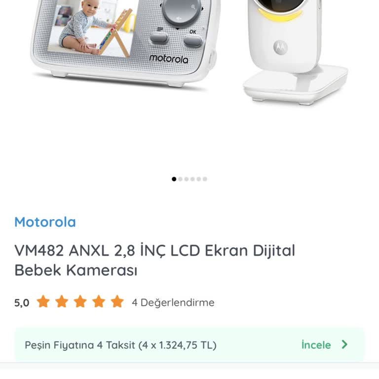 Motorola VM482 Bebek Kamerasında Üç Defa Servis Sorunu Ve Ücret İadesi Talebi