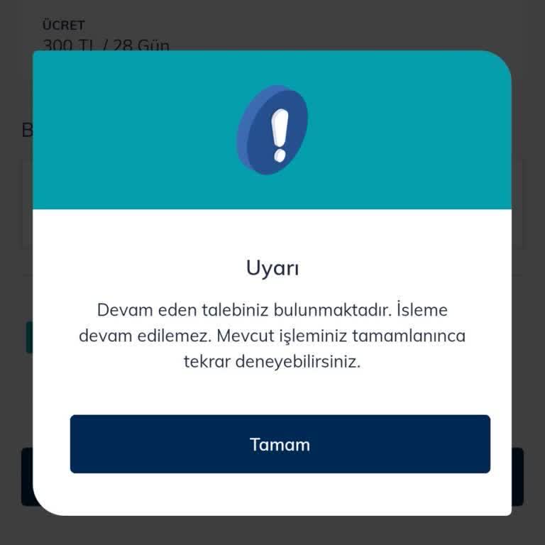 Türk Telekom Uygulamasında Pakete Alımında Sürekli Devam Eden Talep Hatası