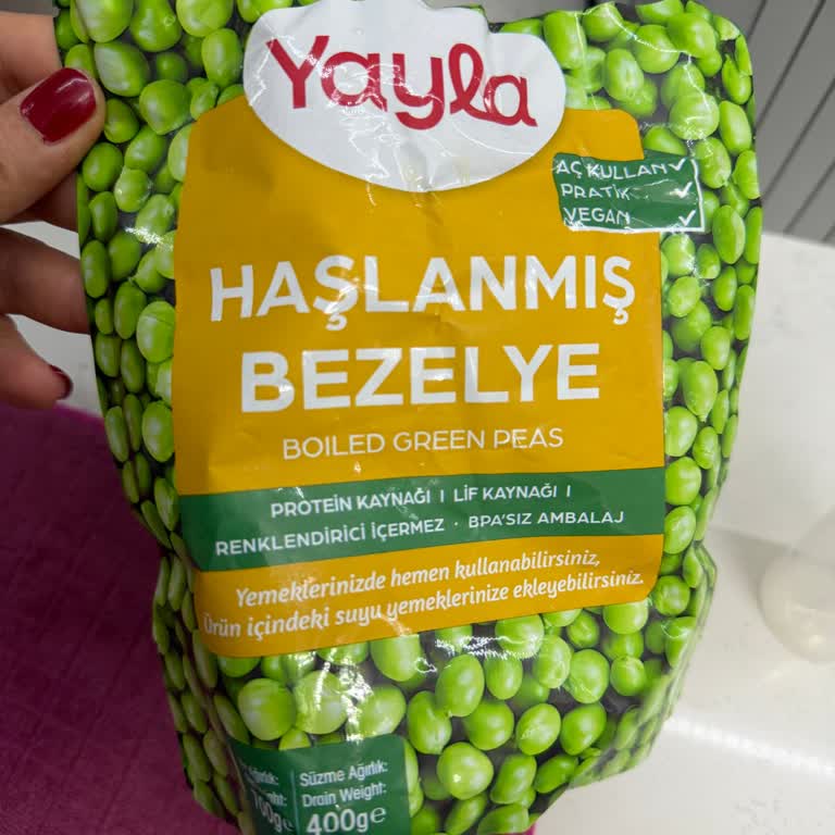 Yayla Haşlanmış Bezelye Ürünün Sert Kalması Ve Yanıltıcı Ambalajı