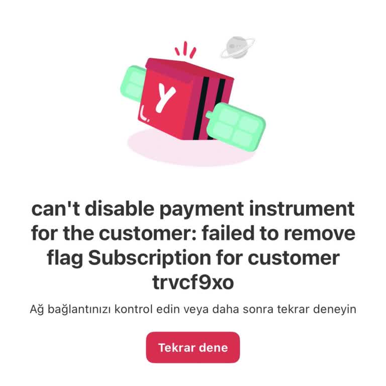 Yemeksepeti Ypro Üyeliği İptalinde Sürekli Teknik Hata