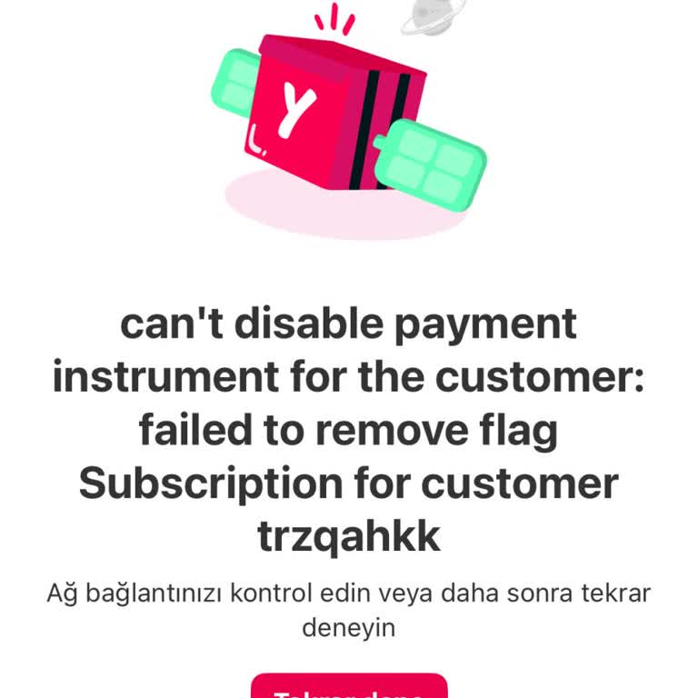 Yemeksepeti Pro Üyeliği İptalinde Sürekli Sistem Hatası Ve Ücret İadesi Talebi