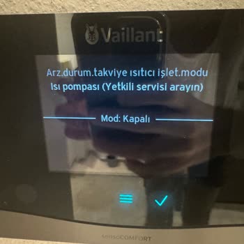 Vaillant Isı Pompasının Sürekli Hata Kodu Ve Çözülmeyen Servis Sorunu
