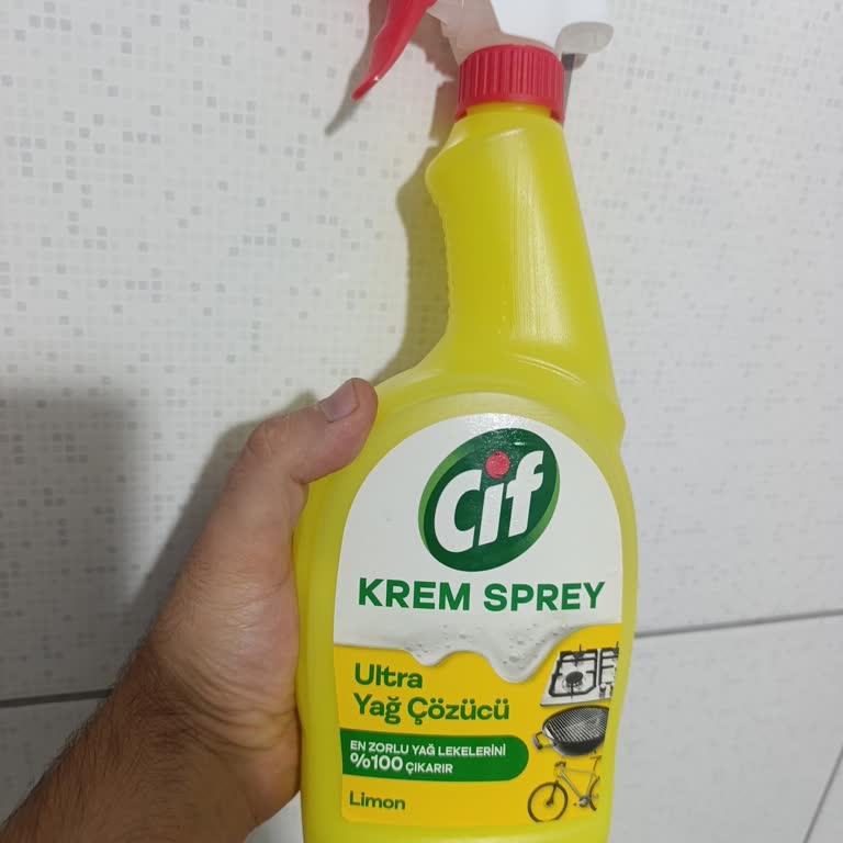 Cif Krem Sprey Ultra Yağ Çözücü Limon Performansının Vaadi Karşılamaması