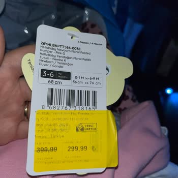 Etikette 499 TL Olan Bebek Kıyafeti Kasada 599 TL Çekildi Ve Çözüm Sunulmadı