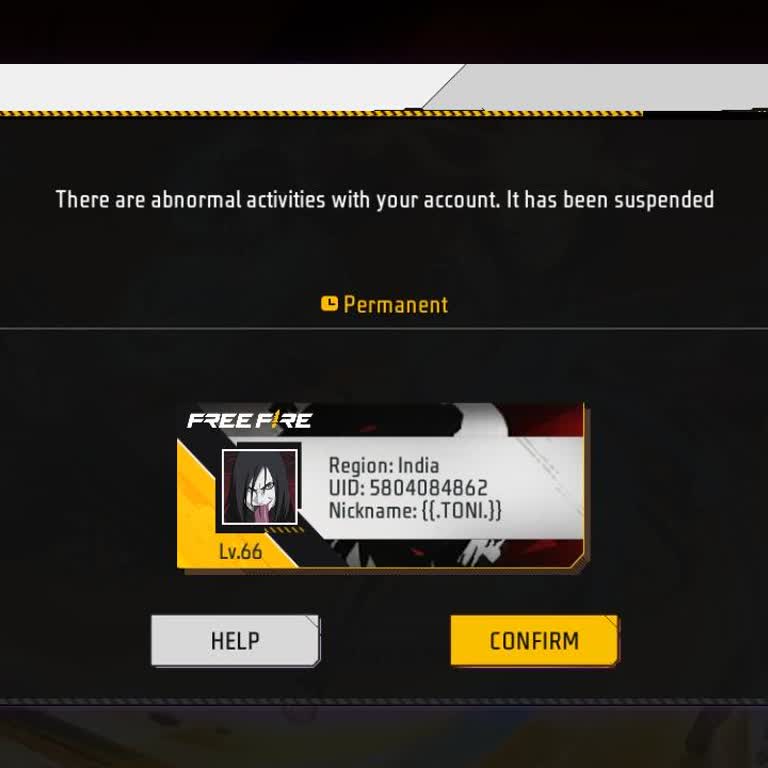 Free Fire MAX Permanent Ban Appeal for Hack File Use