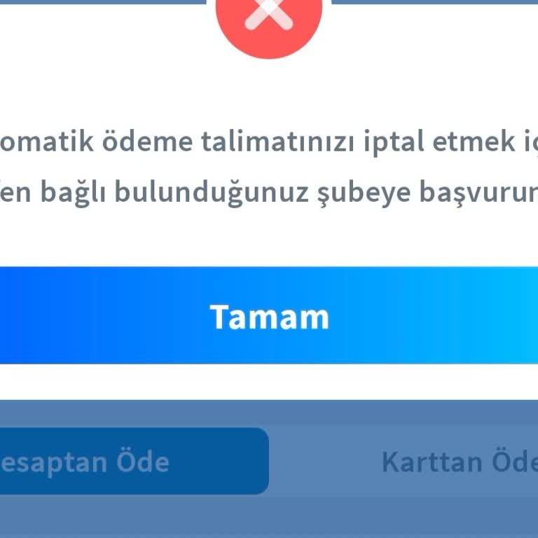 Otomatik Fatura Ödeme Talimatlarının Şubesiz İptali İçin Çözüm Talebi