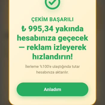 Reelworld Platformunda Birikmiş 1000 TL Ödeme Yapılmıyor