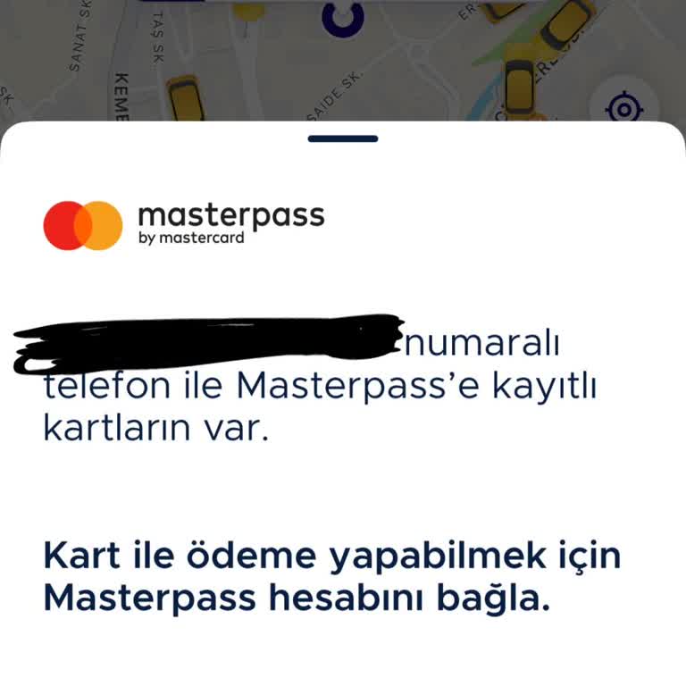 BiTaksi Uygulamasında Masterpass SMS’inin Gelmemesi Kartlı Ödeme Ve Puan Kullanımını Engelliyor