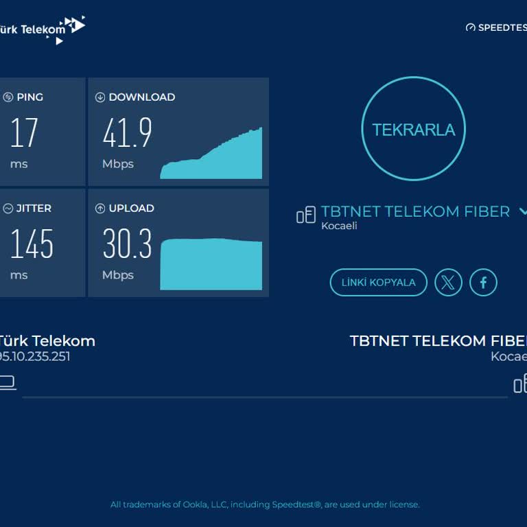 Türk Telekom'dan Vaat Edilen 200 Mbps Hızına Uymayan Fiber İnternet