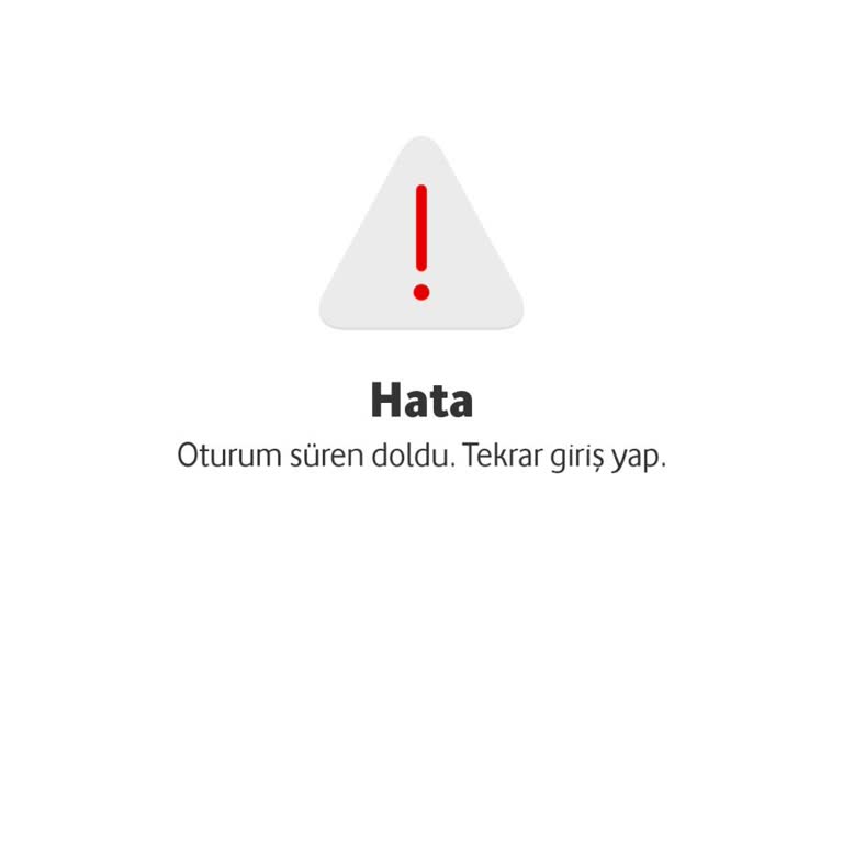 Vodafone Pay Uygulamasında Oturum Süresi Hatası Girişleri Engelliyor