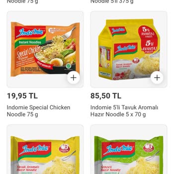 Görseldeki Noodle Ürünleri Yerine Farklı Ürün Gönderildi