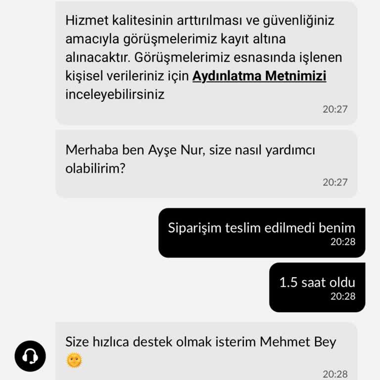 Teslim Edilmemiş Sipariş Yanlışlıkla Tamamlandı Ve Çelişkili Müşteri Desteği