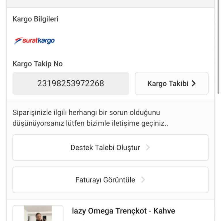 Nona Butik Ve Sürat Kargo Teslimat Gecikmesi Ve Bilgi Eksikliği