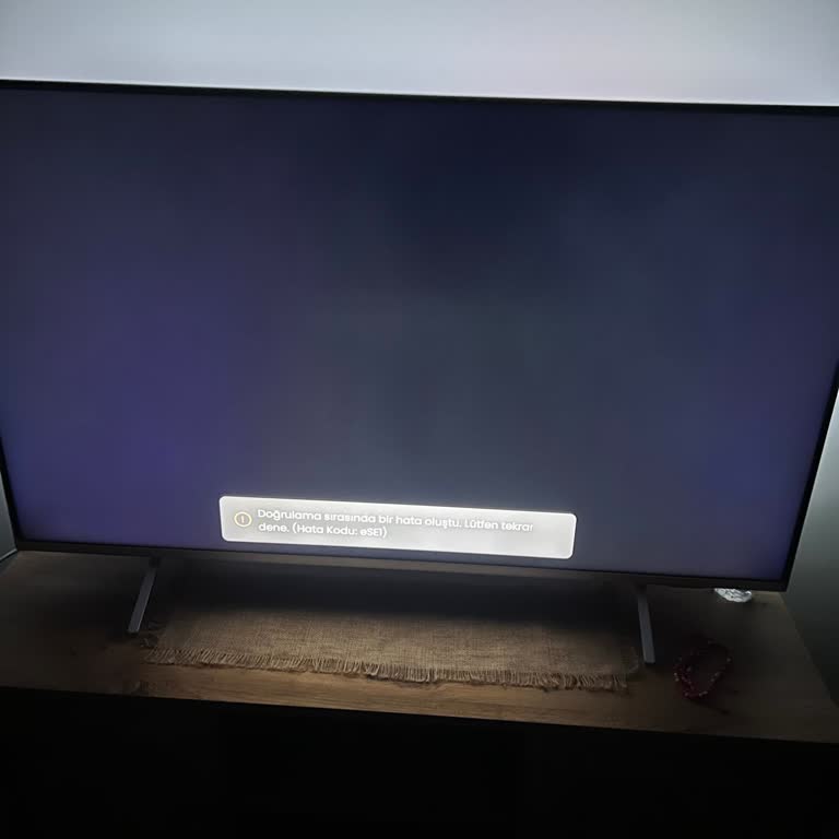 Apple Hesabımla Tabii TV Doğrulama Hatası (Ese1) Canlı Maç İzlemeyi Engelliyor