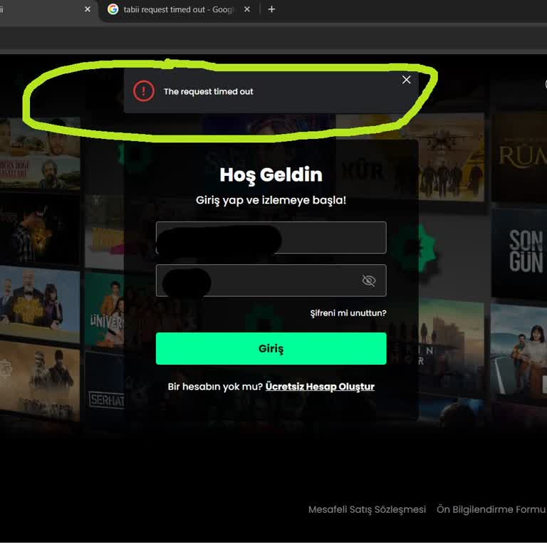 Tabii Üyeliğinde Şampiyonlar Ligi Maçları Sırasında Zaman Aşımı Hatası