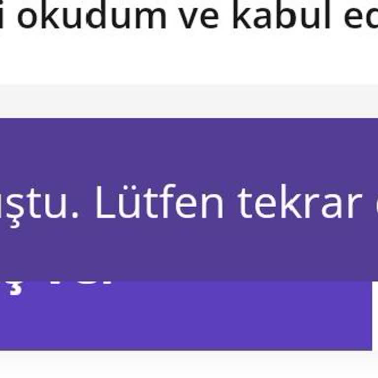 Getir Uygulamasında Sipariş Verilememesi Ve Sürekli Hata Mesajı