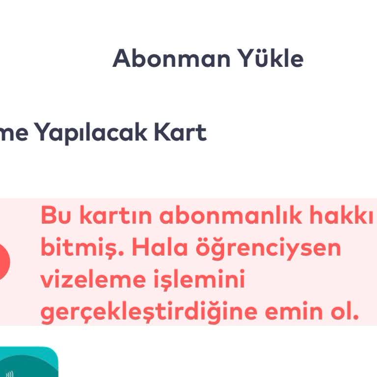 İstanbulkart Öğrenci Vizeleme Hatası: Abonman Hakkı Tanınmıyor
