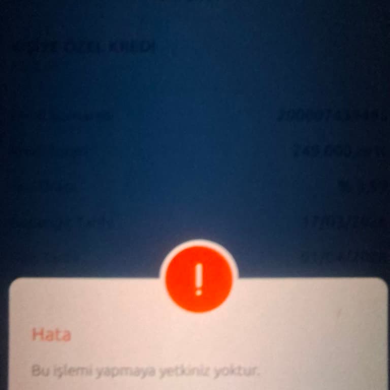 Yapı Kredi Mobil Bankacılık Yetki Sorunu