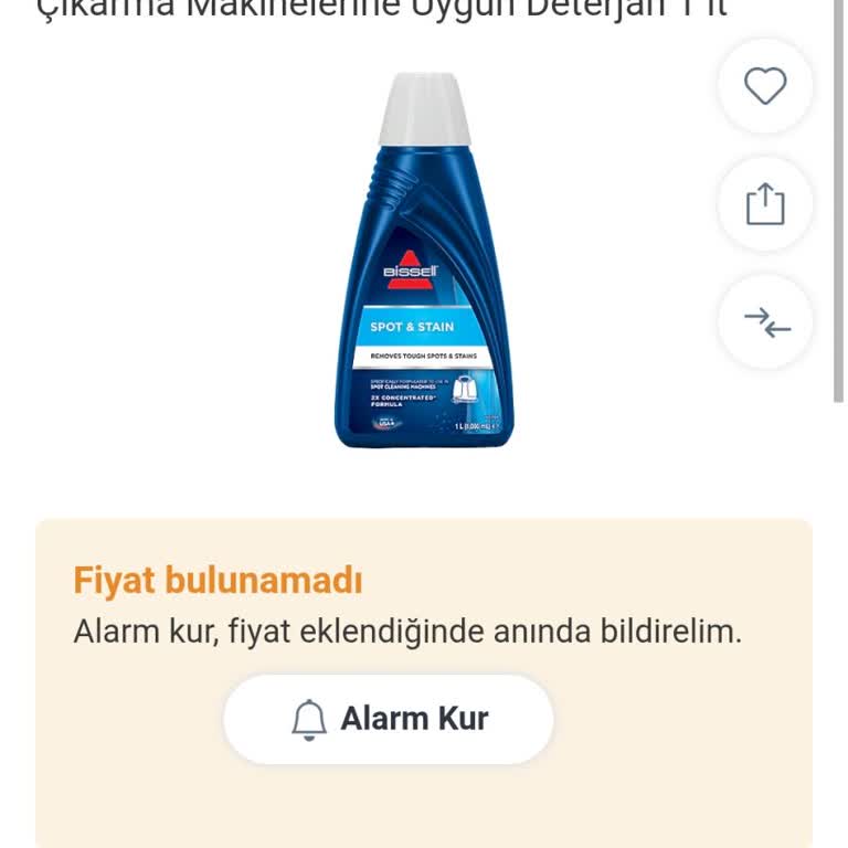 Trendyol'da Bissell Koltuk Yıkama Makinesi İçin Şampuan Bulunamaması Ve İade Talebi