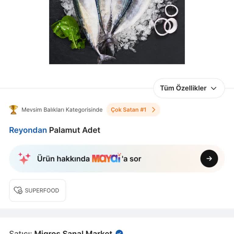 Migros Sanal Market Palamut Ürünün Fiyat Düşüşüne Rağmen Aşırı Ödeme Ve İade Talebi