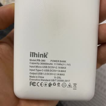 Migros’ta Satın Alınan IThink Powerbank’ta Şişmiş Batarya Ve Yanıltıcı Kapasite