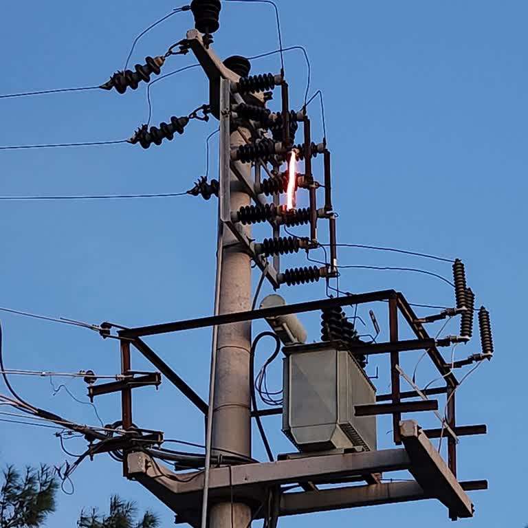 Gediz Elektrik Dağıtım’da Aşağıdaki Direkte Yangın Tehlikesi Ve Müdahale İhmali