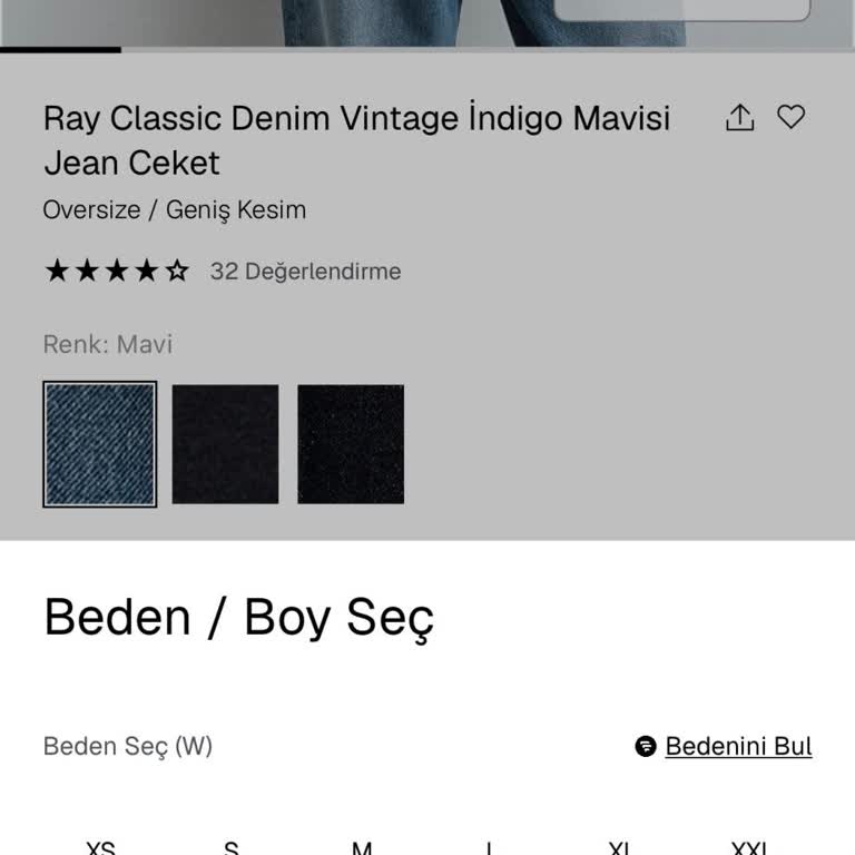 Mavi Mağazası Yanlış Beden Gönderimi Ve Stok Çelişkisi