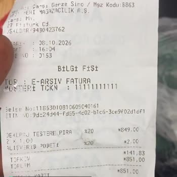 A101 Gerze Çarşı Mağazasından Alınan Arızalı Dekupaj Testeresinin İadesi