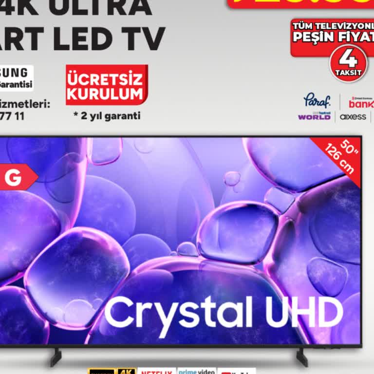 A101'de Kampanyalı Samsung 50 İnç TV Rezervasyonu Boşta Bırakıldı
