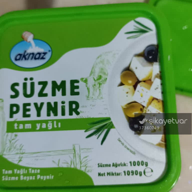 BİM Kale Mahallesi Aknaz Süzme Peynirde Kalite Sorunu Ve İade Talebi