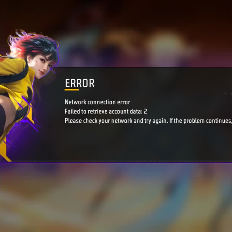 Free Fire Account Login Failed on iOS Due to Network Error