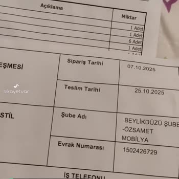 Doğtaş E5 Esenyurt Kusurlu Ürün Sorunu 1 Yıldır