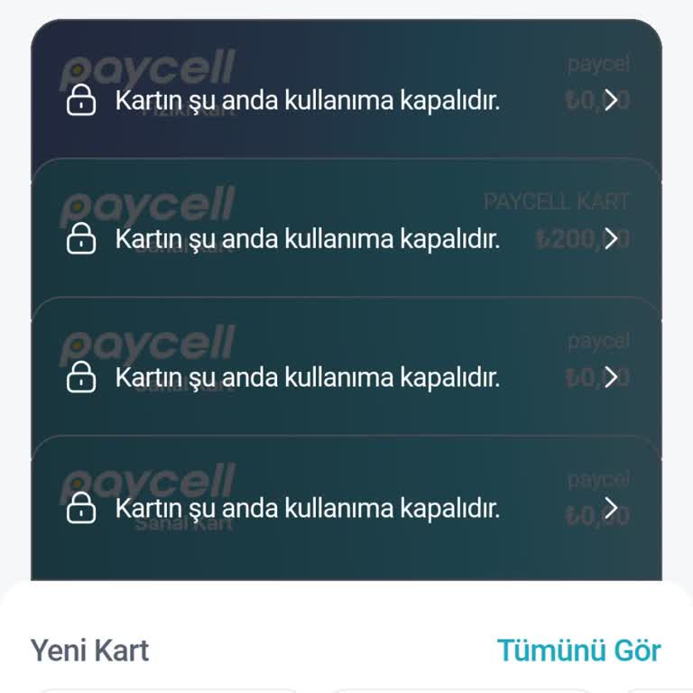 Paycell Kartı Kapatılmasının Nedeni Ve 200 TL Bakiyenin Kullanılamaması