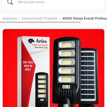 Aries Aydınlatma Ürünü İlanla Uyuşmadı, İade Ve 2.250 TL Geri Ödeme Talebim Yanıt Bekliyor
