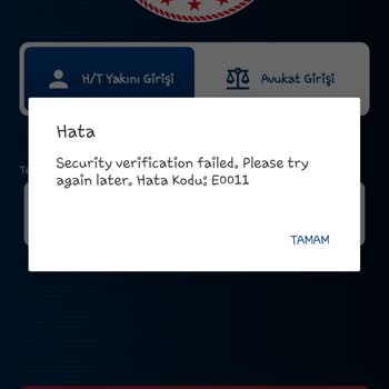E-Görüş Uygulamasında Telefon Numarası Tanımlanamıyor Ve E0011 Hatası