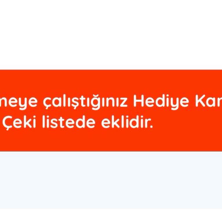 E-Bebek Uygulamasında Hediye Çekinin Görünmemesi Ve Sepet Onayının Engellenmesi