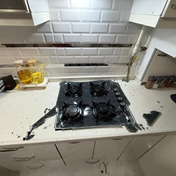 Kumtel Ankastre Cam Ocak Aniden Patladı, Güvenlik Riski Ve Garantili Değişim Talebi