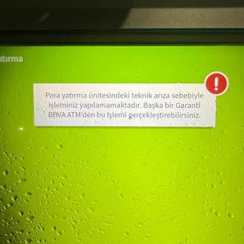 Garanti BBVA ATM’sinde 40.000 TL Para Yatırma Sorunu Ve Çözüm Talebi
