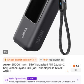 Kusurlu Anker Powerbank İçin Güncel Satış Fiyatı Üzerinden İade Ve Aynı Model Değişim Talebi