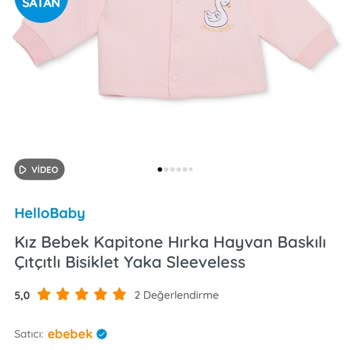 İlk Yıkamada Renk Bozulması Yaşayan Hello Baby Bebek Ceketi Ayıplı