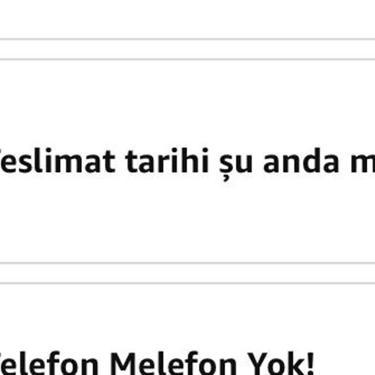 Amazon Sipariş İptali Sonrası İade Gelmedi