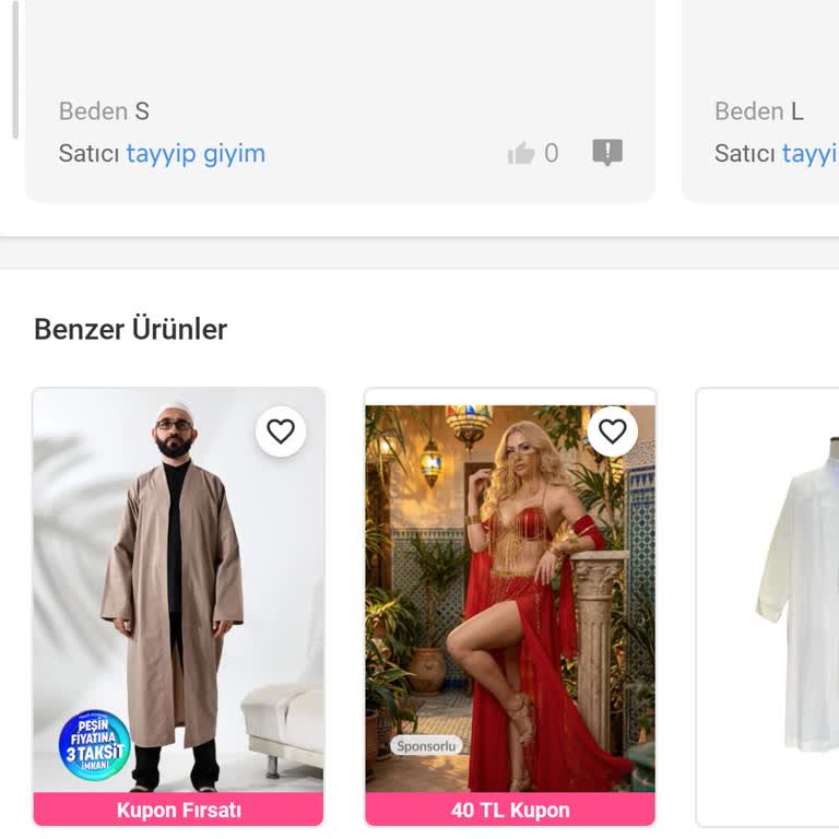 Trendyol’da Dini Kıyafet Yanında +18 Ürün Gösterimi
