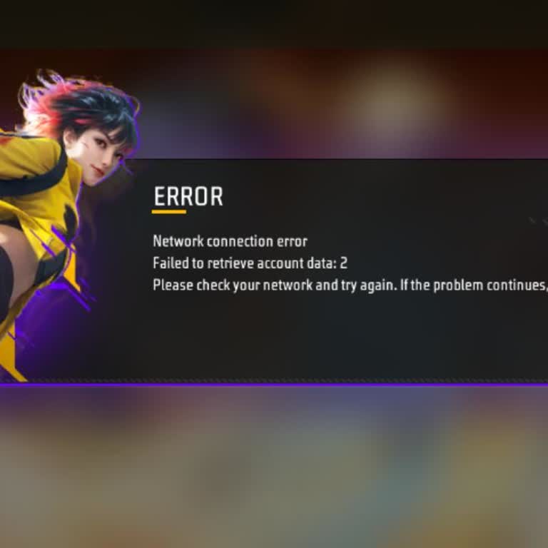 Free Fire Network Error Failed to Retrieve Account Data 2 on Realme C11