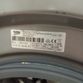 Beko Çamaşır Makinesinde Ön Cephesinde Paslanma Ve Garanti Kapsamlı Değişim Talebi