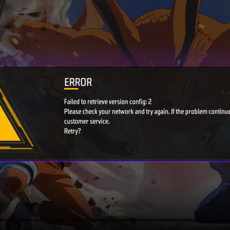 Free Fire MAX Failed to Retrieve Version Config Error