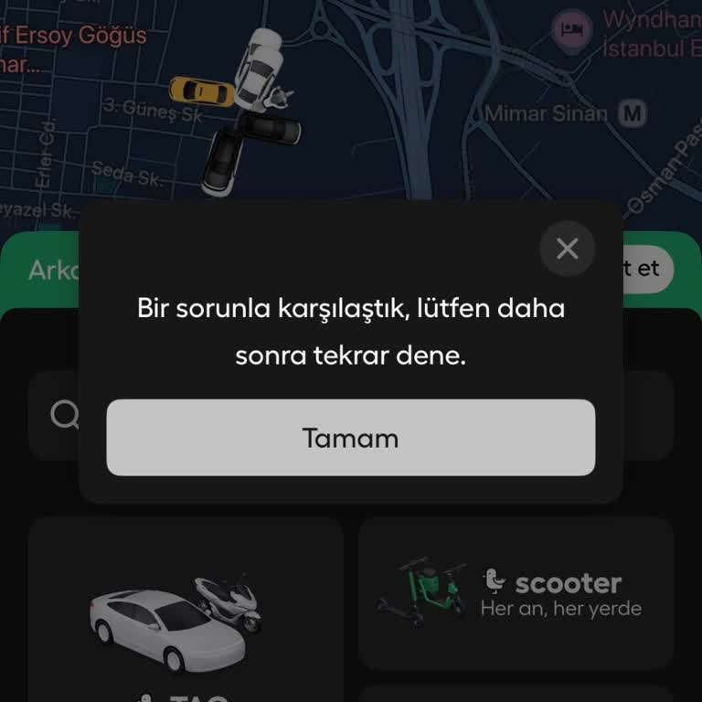 Martı Tag’da Araç Çağırma Hatası Ve Hesap Dondurulması